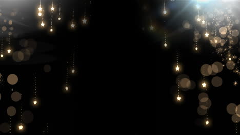 luces brillantes sobre un fondo negro