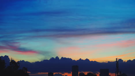 A-breathtaking-time-lapse-of-a-vibrant-and-dramatic-sunset