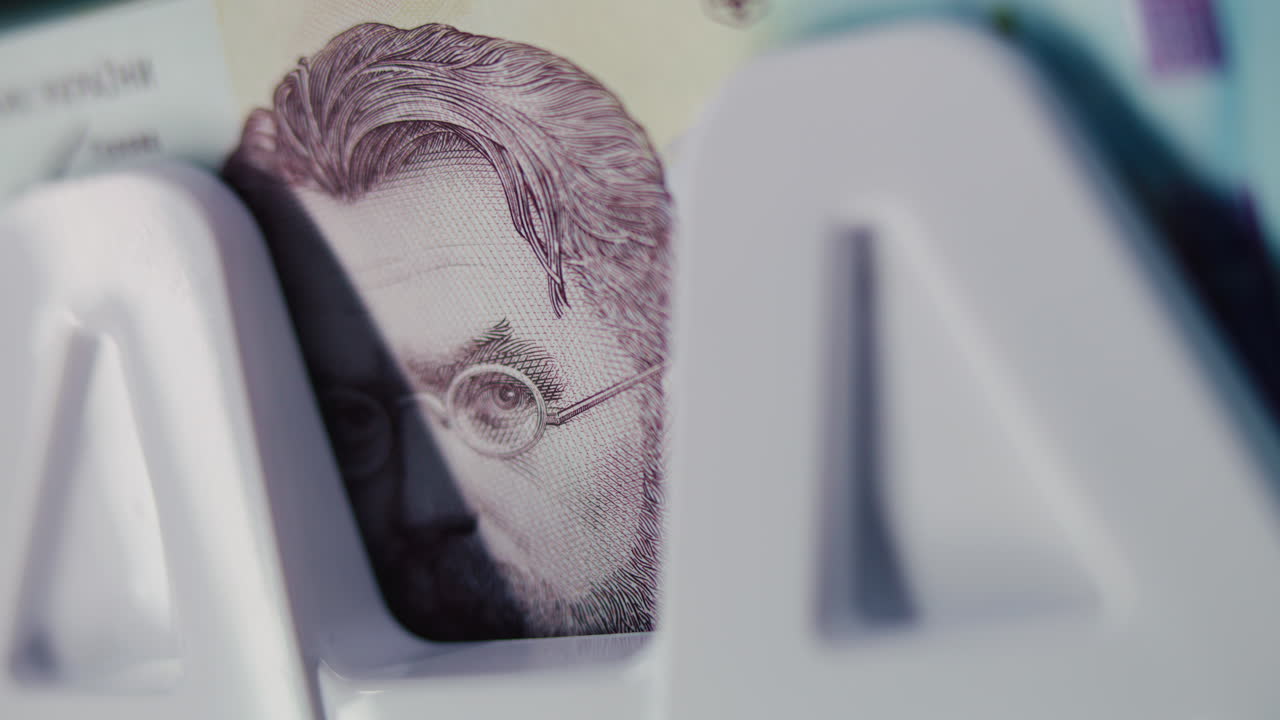 primer plano de un billete con un retrato