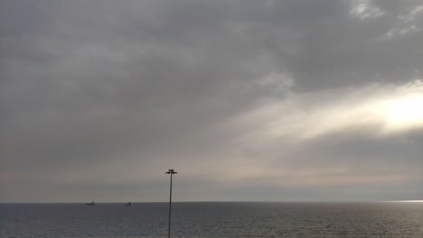 time lapse of mediterranean sea and horizon