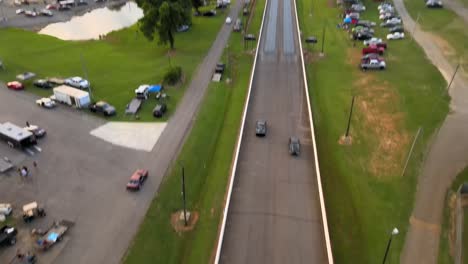 Drohnenaufnahmen-Von-Drag-Strip-Rennen-In-Clarksville,-Tennessee