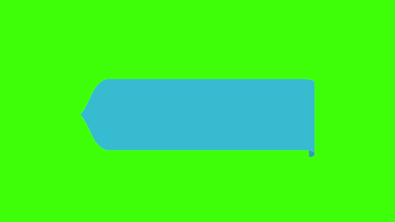 animation of an infographic icon on a green screen background