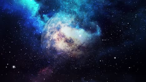 misteriosos planetas gaseosos y nubes nebulosas en el universo