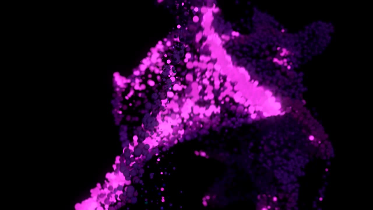 추상적인 반이는 입자들.