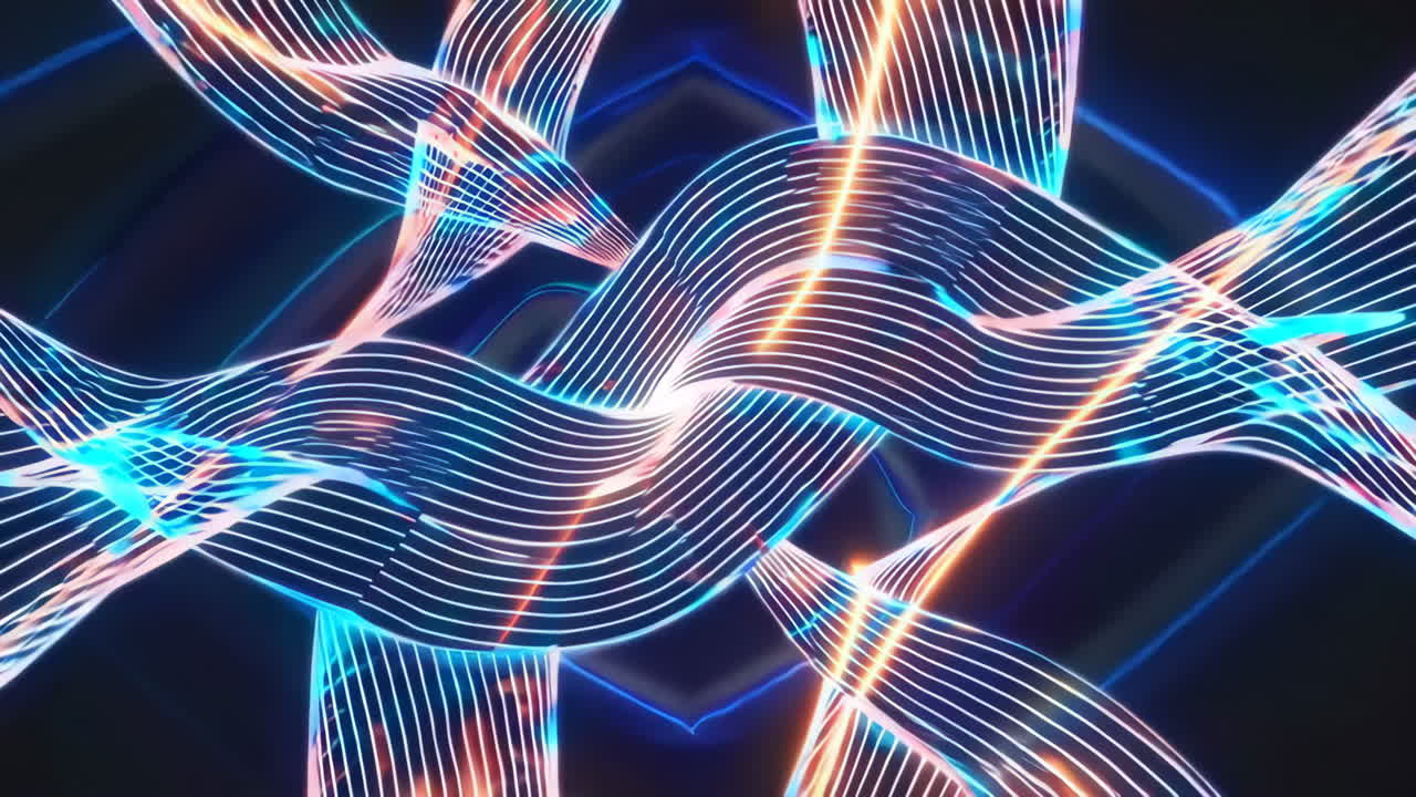 Abstract Glowing Lines Background