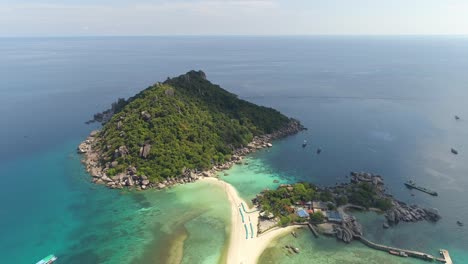 vista de la playa de koh nang yan