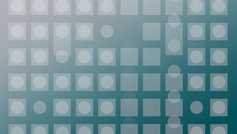 shifting symmetry pattern background of squares and circles. animation