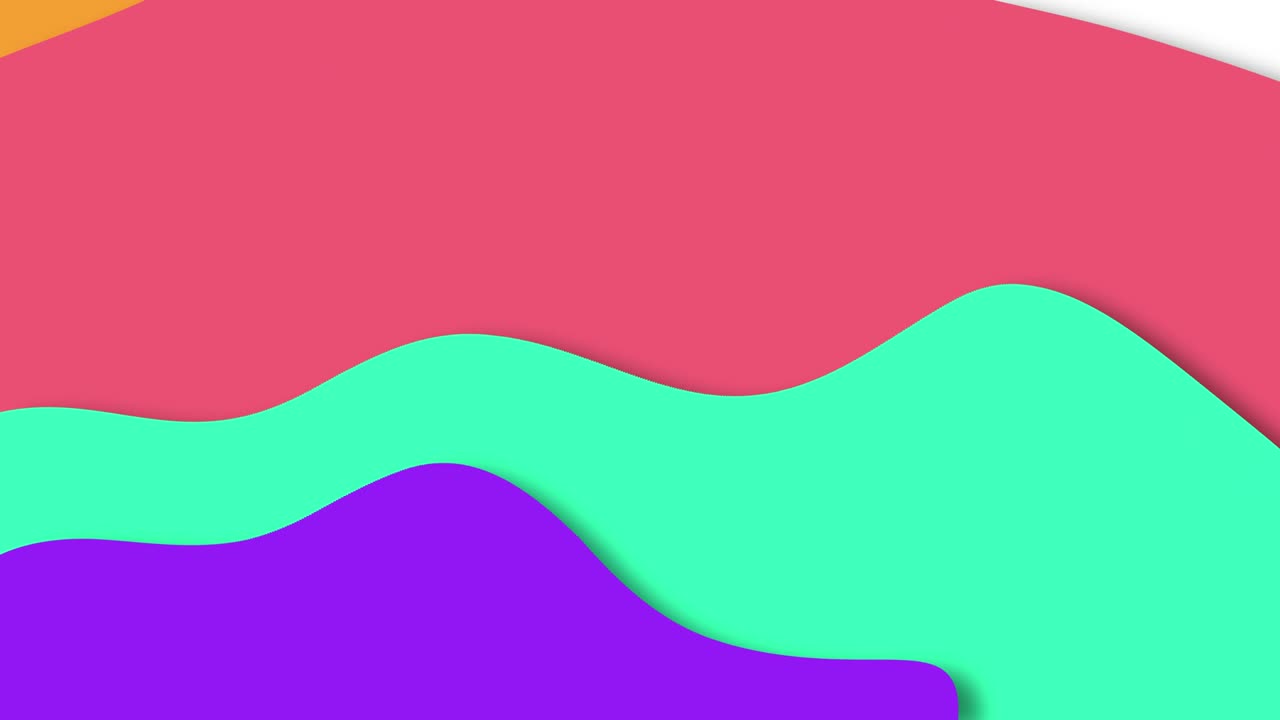 abstracto geométrico de fondo colorido. forma líquida de gradiente. animación de diseño ondulado plano digital.