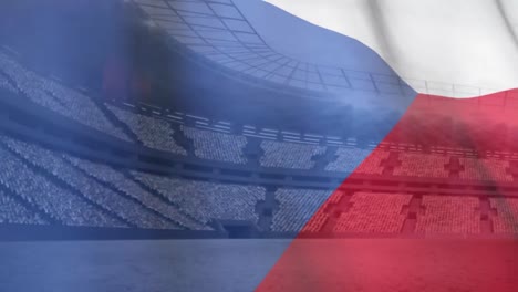 Czech-republic-flag-against-soccer-stadium