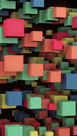 abstract colorful 3d cube pattern