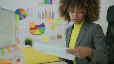 responsible worker exploring papers