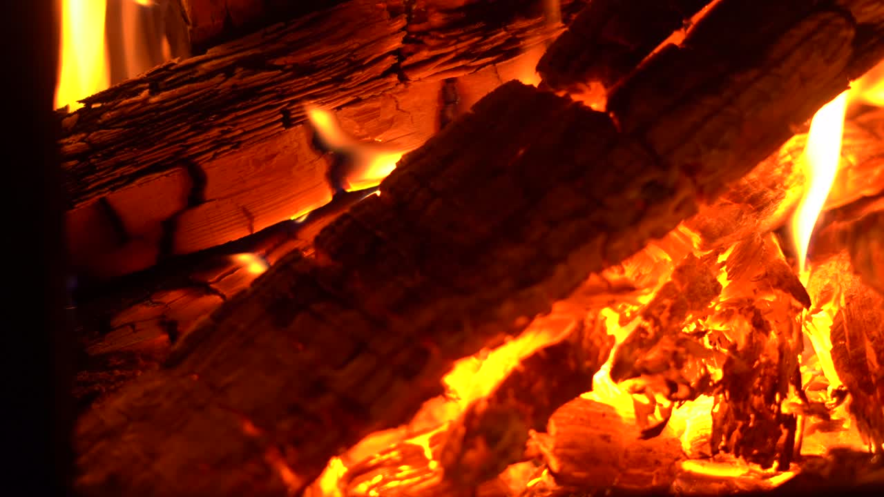 불타는 석탄의 추상적인 배경