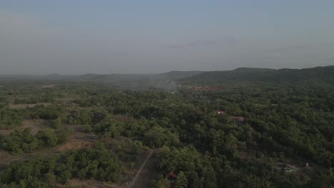 beautiful  morning in malavn  drone shot