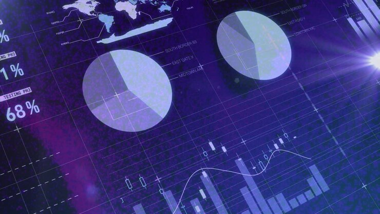 Animation of data processing and statistics over grid