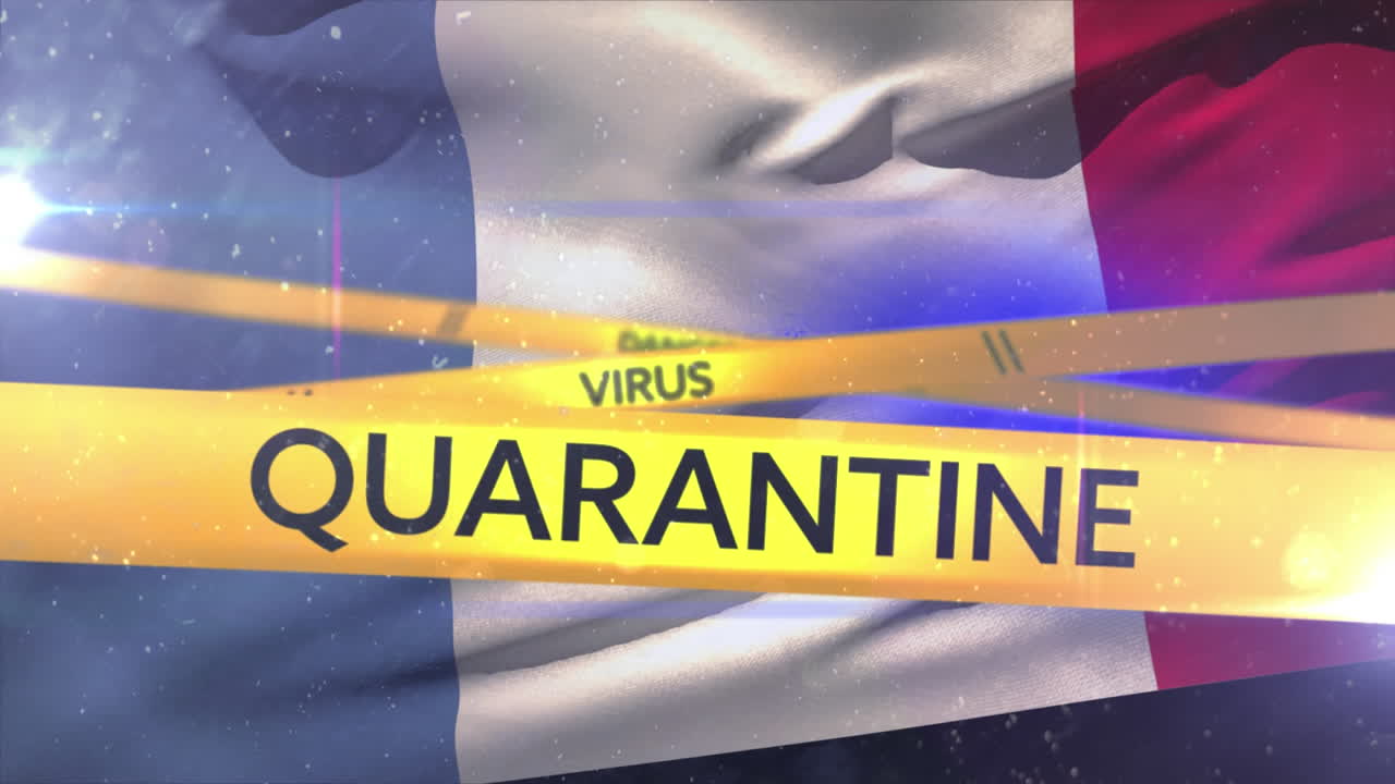 노란색 줄무 ⁇  위의 프랑스  ⁇ 발의 애니메이션에 정보가 적혀 있습니다.