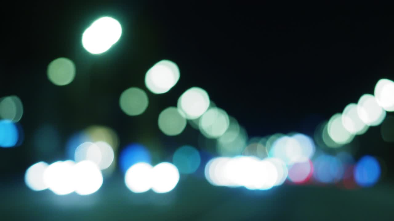 luces de neón bokeh de color borroso