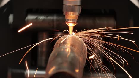 CNC-Laser-cutting-of-metal,-modern-industrial-technology.