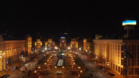 ucrania kiev desde arriba del centro de la ciudad día y noche 4k 30fps