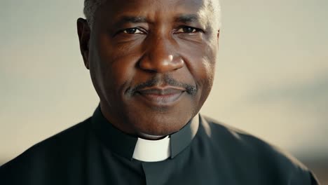 portrait of a black priest