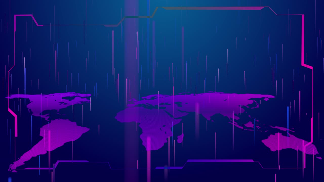 Global world network big data digital clouds technology network connection data connections concept