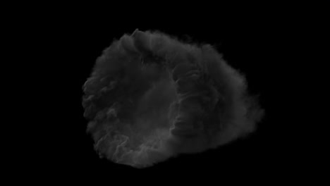 a dark magical twister portal seen from the front