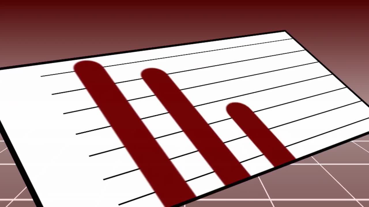 gráfico de existencias cuarto hacia abajo