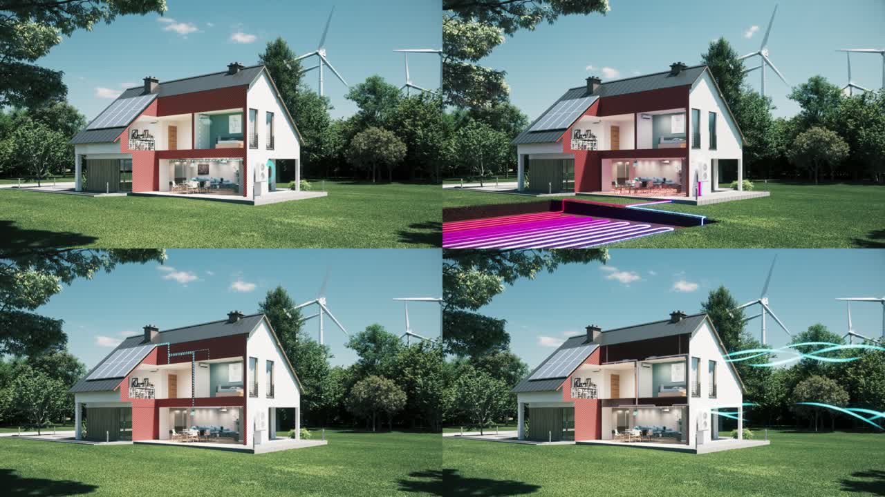 개인 집에서 엔지니어링 시스템 3d 시각화