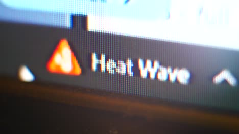 temperature display heatwave global warning weather reading on pc computer