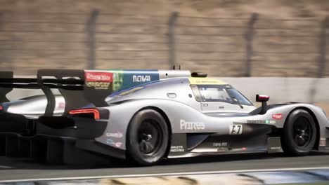 racing car on track