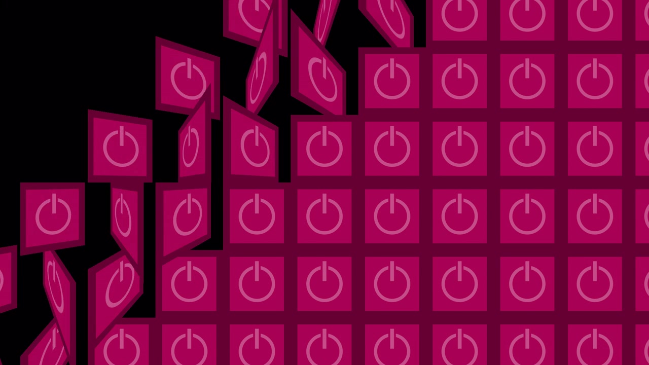 Red Power Button Pattern