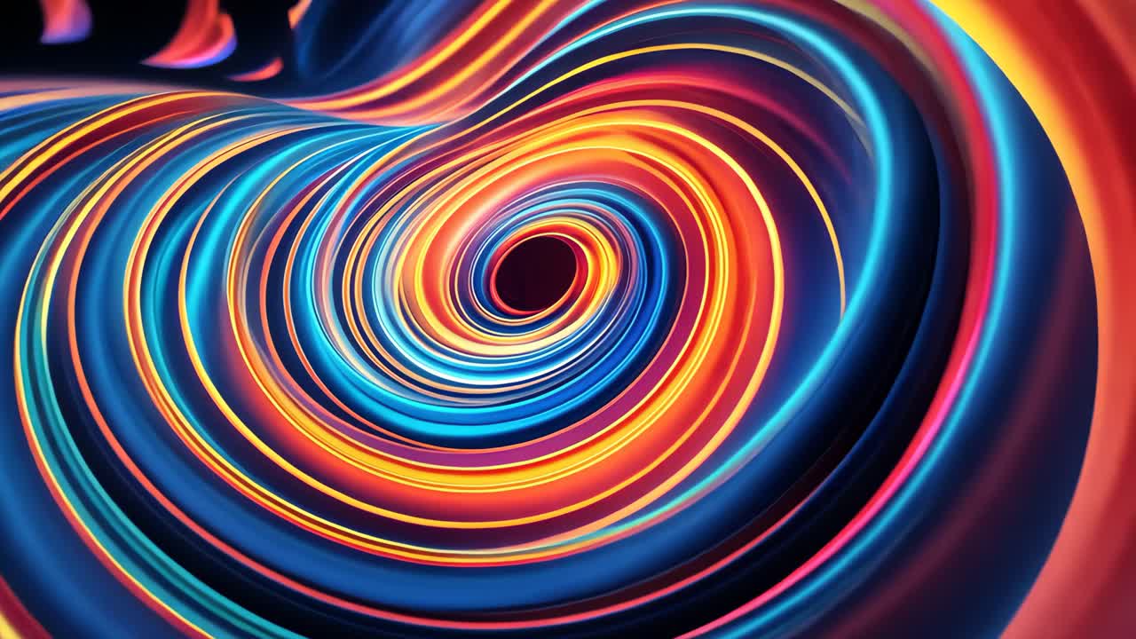 espiral abstractamente colorida