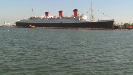 pov from a boat near the queen mary in long beach harbor 2