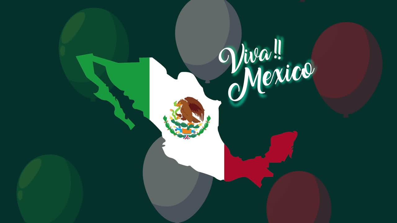 멕시코에서 풍선으로 축하합니다.