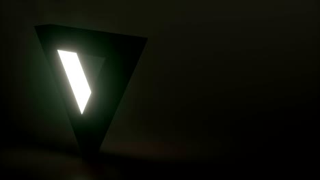 representación 3d abstracta de una forma geométrica vívida giratoria