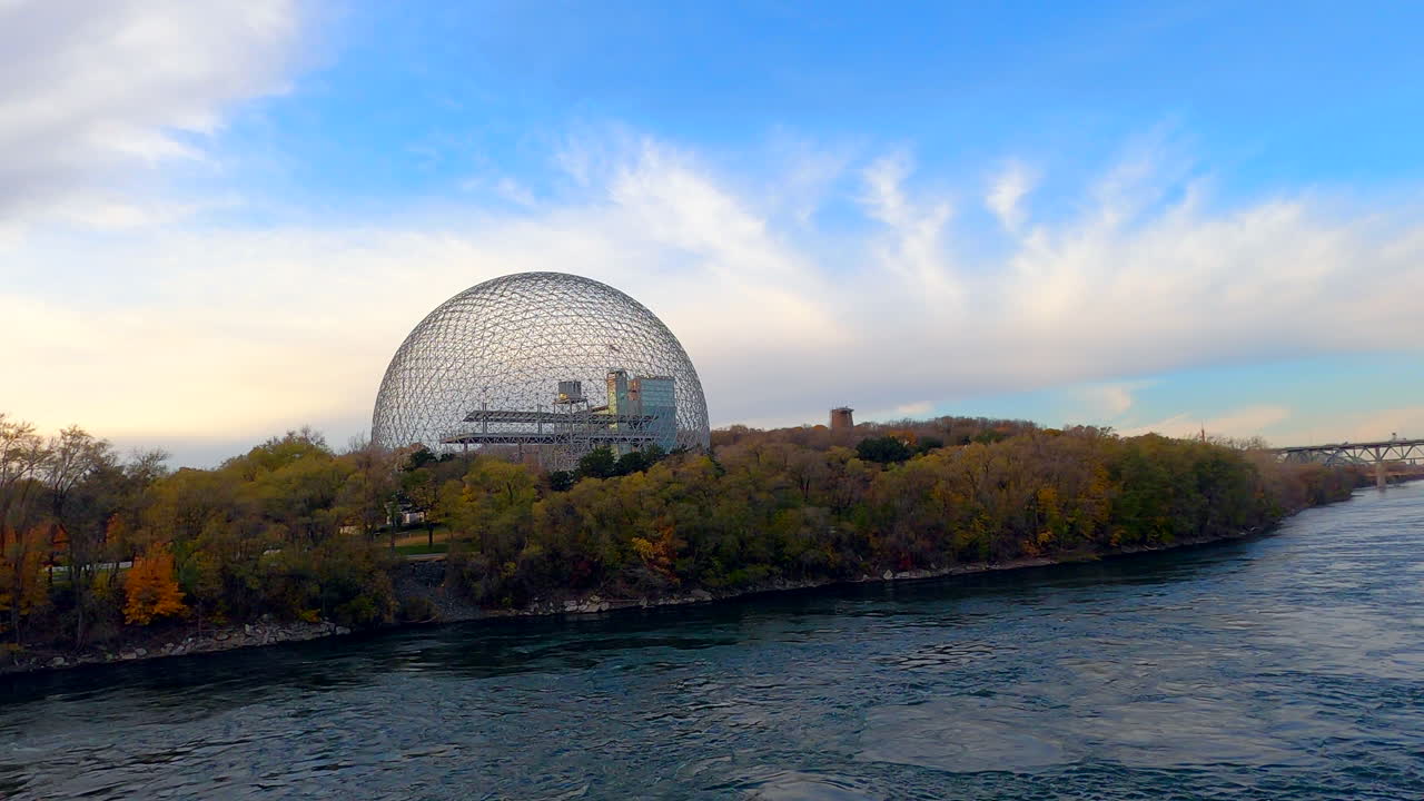 Vidéo De Stock Premium Biosphère De Montréal Au Parc Jean Drapeau