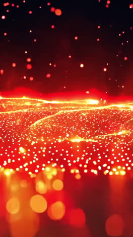 a red and blue background with a lot of red dots. the dots are scattered all over the background and are of different sizes. the background is very busy and colorful