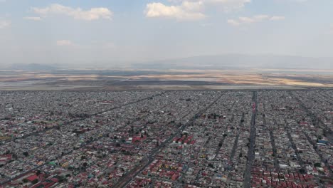 aerial view of abandoned naim project in texcoco, in outskirts of cdmx
