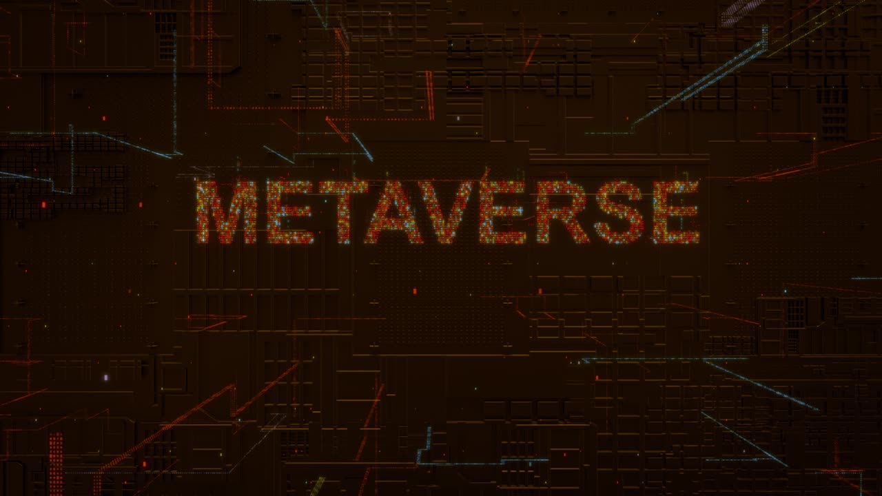 Metaverse words icon digital code technology background stock video
Artificial Intelligence, Technology, Digitally Generated Image, Icon, Three Dimensional