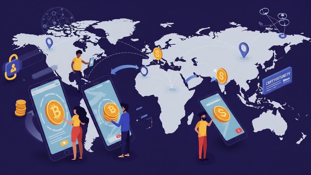 Exploring the Global Landscape of Digital Currency Transactions: A Visual Representation of Cryptocurrency and Modern Financial Interactions Across Continents