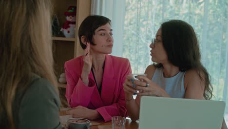 women in a meeting