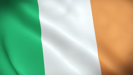 4k national animated sign of ireland, animated ireland flag, ireland flag waving, the national flag of ireland animated.