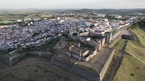 overview of charming city of elvas, unesco heritage site