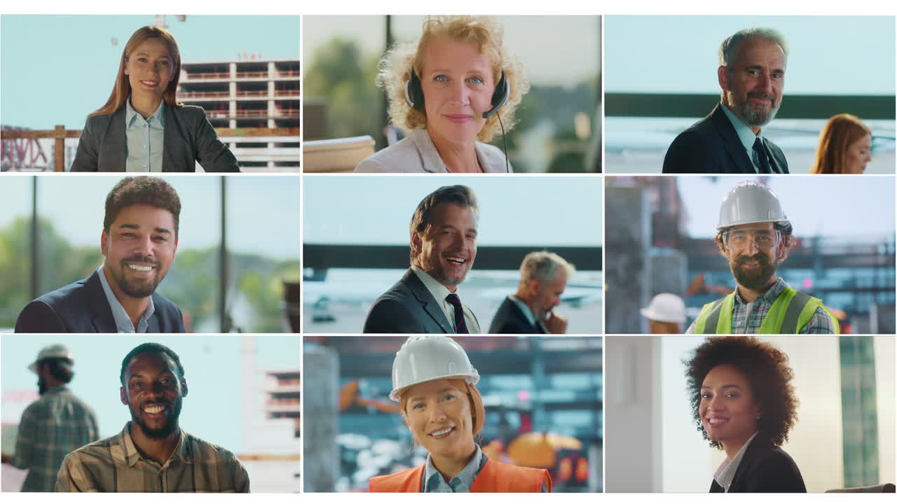 Diverse Team of Business and Construction Professionals