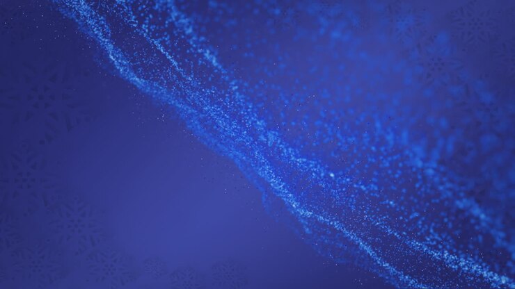 Animazione di onda luminosa in movimento su sfondo blu scuro