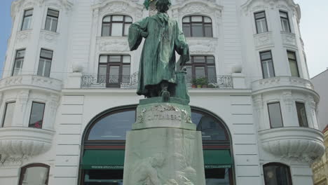 johann gutenberg statue in vienna, austria