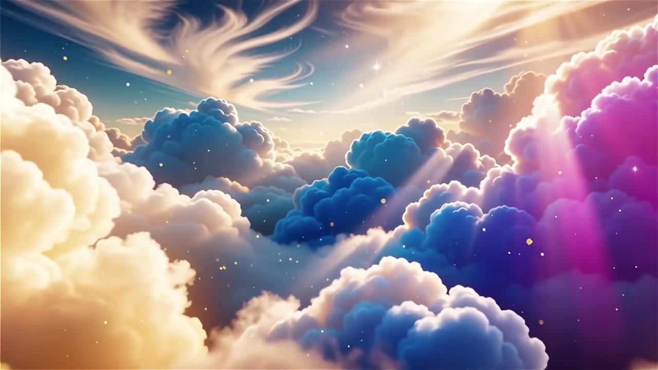 Christian Heavenly Light Worship Background