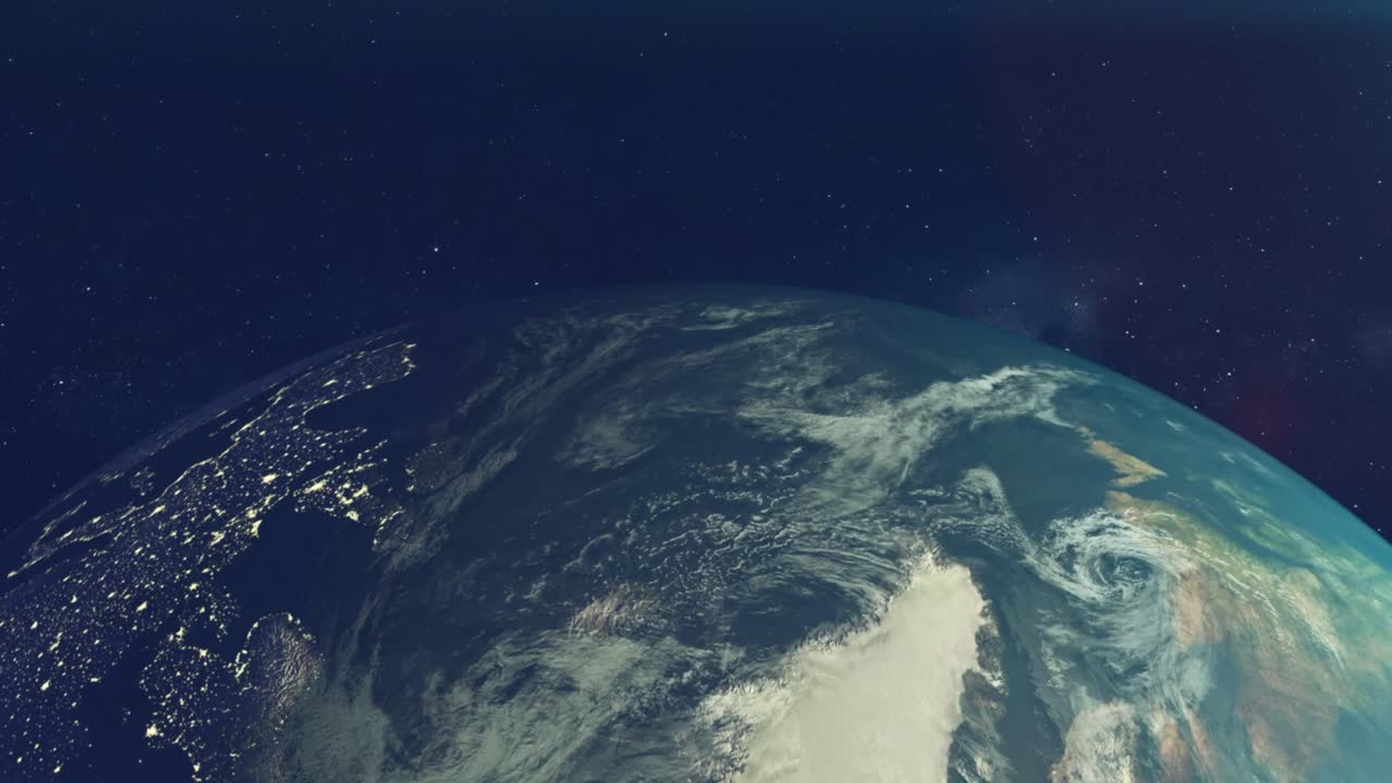 планета земля вращается в космосе звезды галактика вселенная наука мир реалистичный мир млечный путь