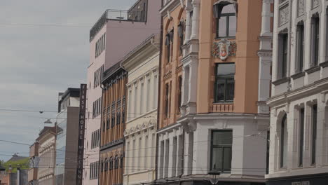 colorful buildings in a european city