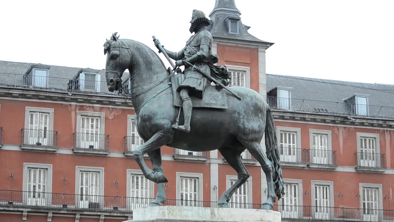 Plaza Mayor nel centro di Madrid, Spagna