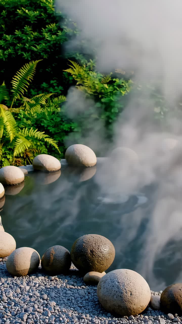 Peaceful Hot Spring Garden